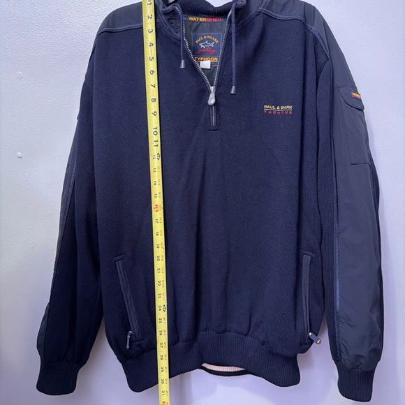 PAUL & SHARK Yachting Typhoon 20000 Sailing Sweater Cargo Watershed Wool Sz XXL - Picture 11 of 12